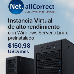 Servidores virtuales net allcorrect Bogota y colombia